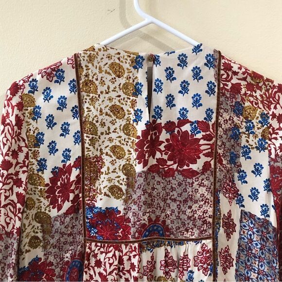 Zara Floral Cottage Boho Prairie Dress M - Picture 8 of 9